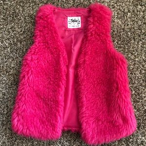Girls Justice fuzzy vest. Size 12